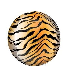 Sphärischer Orbz Folienluftballon Tiger