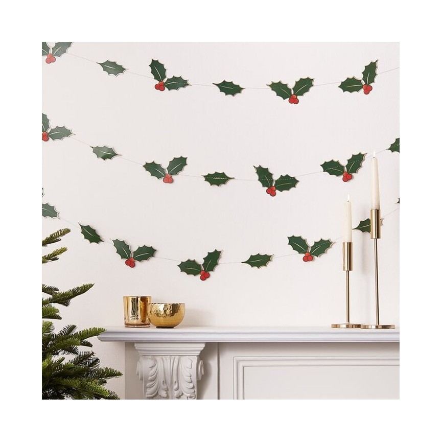 Holly Leaves Garland