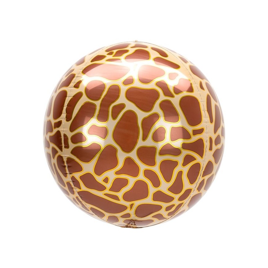 Giraffe Sphere Orbz Foil Balloon