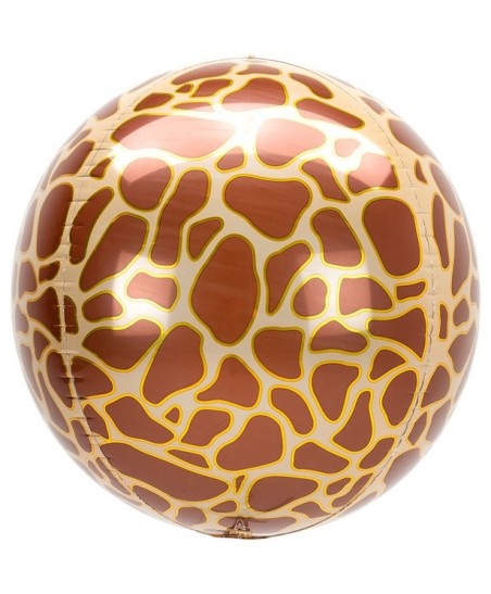 Giraffe Sphere Orbz Foil Balloon