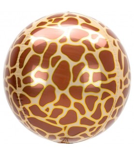Giraffe Sphere Orbz Foil Balloon