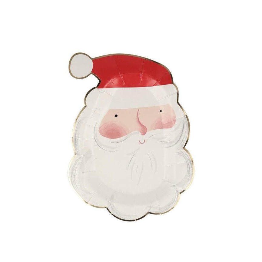 Jolly Santa Plates - Meri Meri