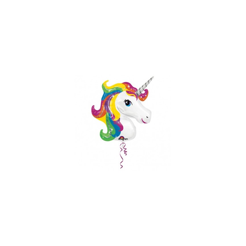 Ballon Mylar Licorne Arc-en-Ciel