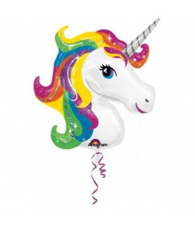 Rainbow Unicorn Mylar Balloon