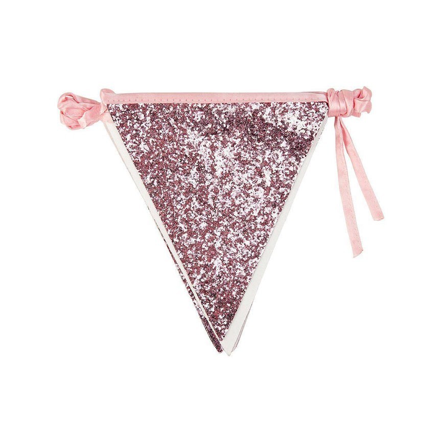 Luxe Pink Glitter Bunting