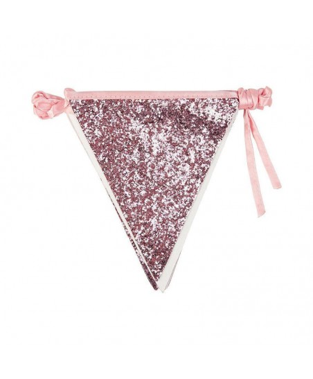 Luxe Rosa Glitter Bunting