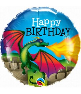 Ballon Mylar Dragon Mythique Happy Birthday