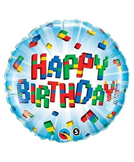 Ballon Mylar Happy Birthday Blocks