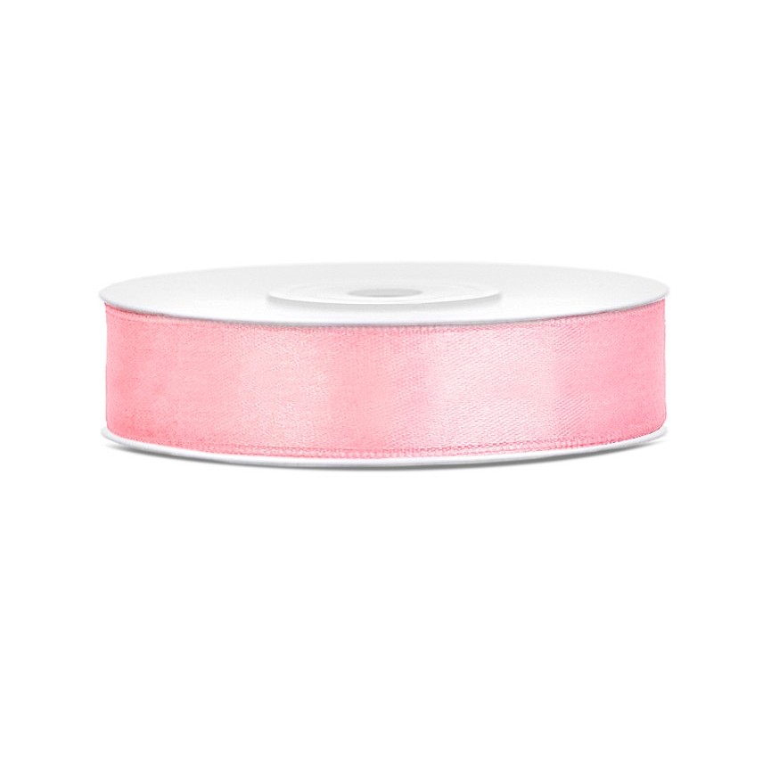 Soft Pink Satin Ribbon 12mm/25m