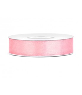 Soft Pink Satin Ribbon 12mm/25m