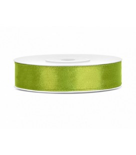 Apple Green Turquoise Satin Ribbon 12mm/25m