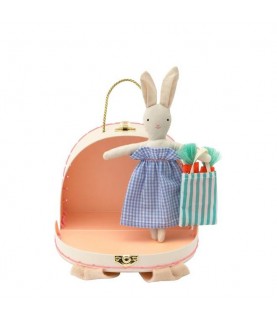 Bunny Mini Suitcase Doll