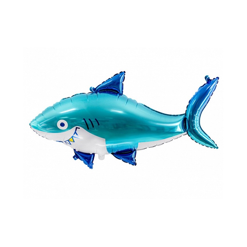 Cute Shark Folienluftballon