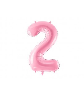 Pastel Pink Mylar Ballon Number 2