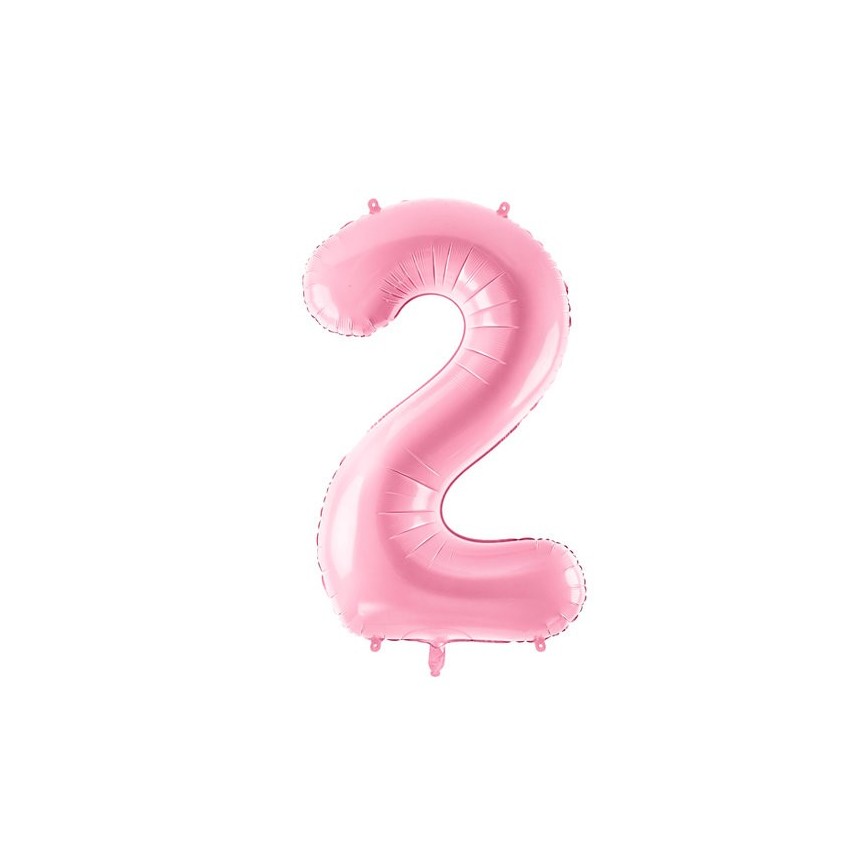 Pastel Pink Mylar Ballon Number 2