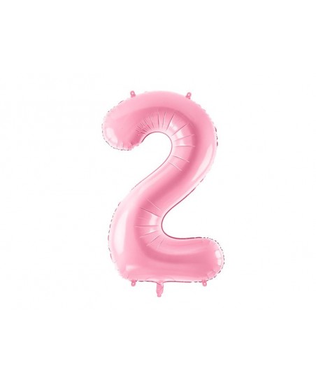 Pastel Pink Mylar Ballon Number 2