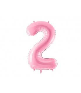 Pastel Pink Mylar Ballon Number 2