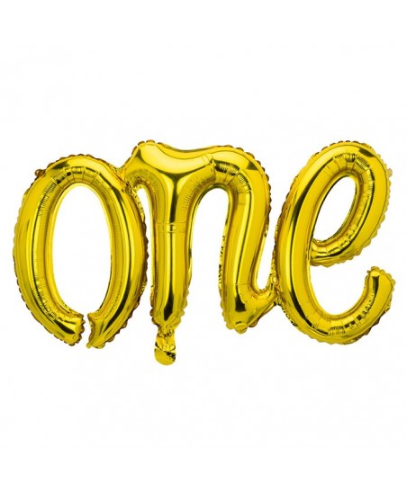 One Gold Folienluftballon