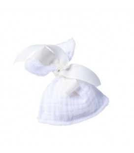 4 Pochons Gaze de Coton - Blanc
