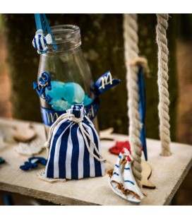 4 Pochons Gaze de Coton - Blanc