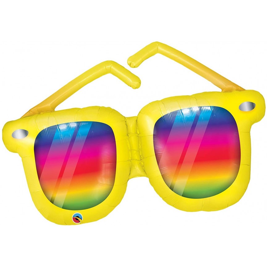 Ballon Alu Lunettes de Soleil Arc-en-Ciel