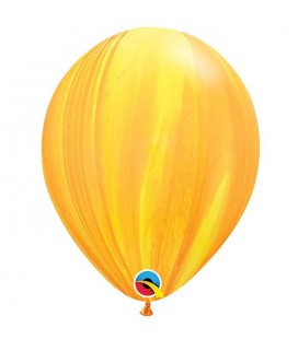 1 Ballon Marbré Agate Jaune & Orange