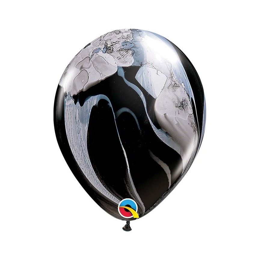 1 Black Marble Agate Balloon